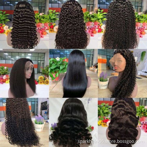Virgin Cuticle Aligned Pre Plucked HD Full Lace Wigs, Straight Brazilian Lace Front Human Hair Wigs For Black Women